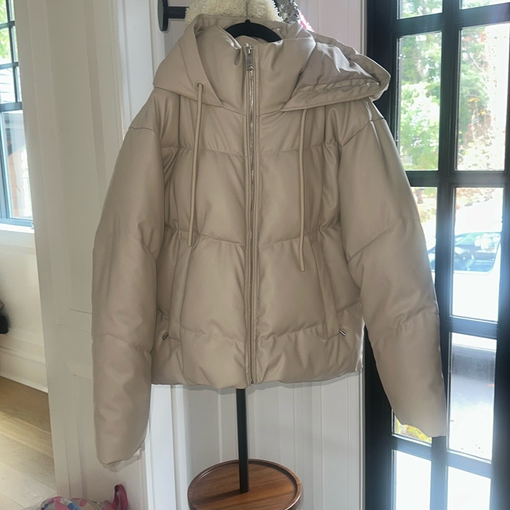 Like new Zara “leather” winter jacket
